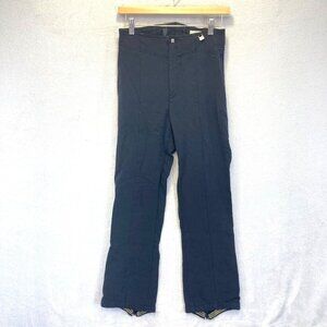 Vintage Nils Skiwear Snow Pants Womens Size 10 Stretch Ski Snow Black Zip Ankle